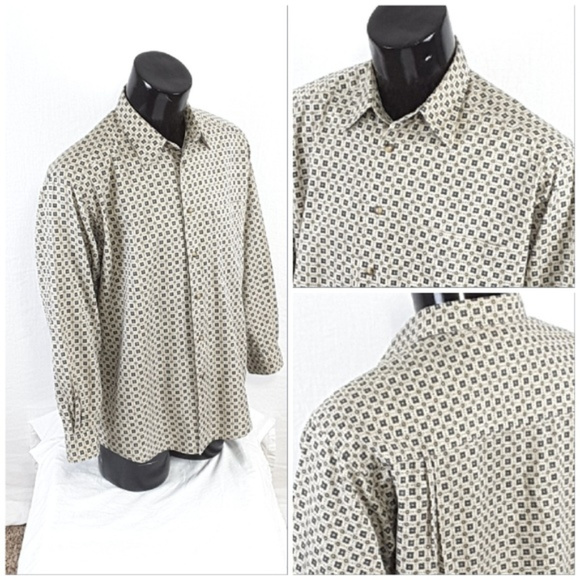 *MEN* CLAIBORNE, Button Up Shirt, size Large - Picture 2 of 8